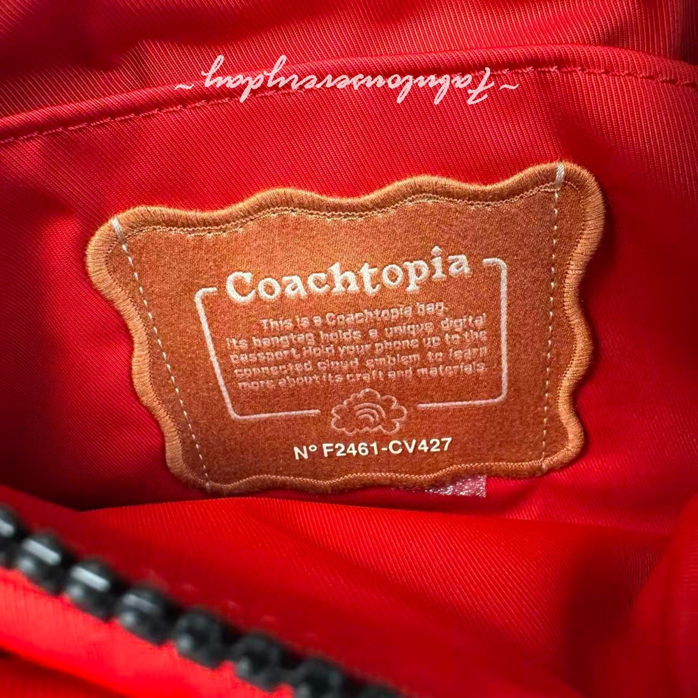 Coach Coachtopia Loop Crossbody Belt Bag In Rosebud Red CV427 NWT - Picture 8 of 8